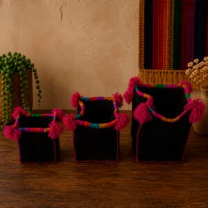 Juego de 3 cajitas chamulas